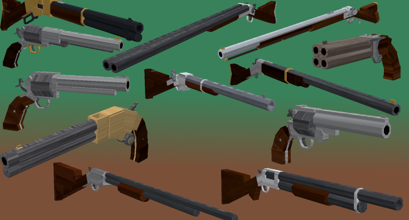 The 3D update Guns. 1.19.2 onward.