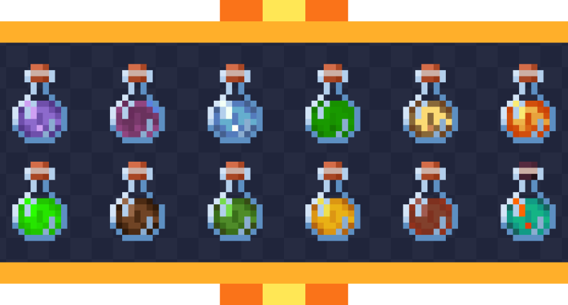 All of the potions this mod adds