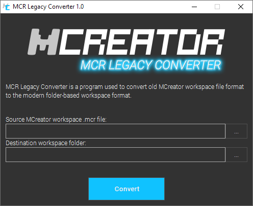 MCR Legacy Converter Interface